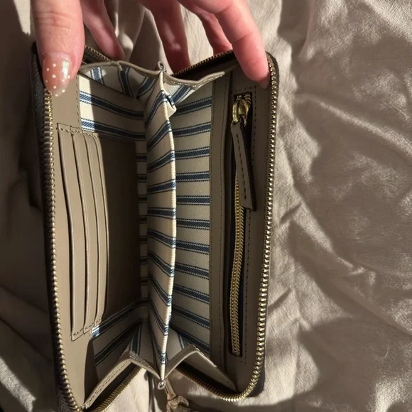 Dooney & Bourke Taupe Wristlet - Picture 2 of 3